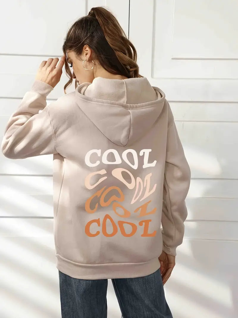 Capuchon met "Cool" print