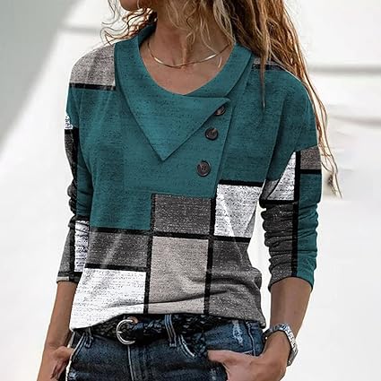 Leá Martin® - Geometrische geraffineerde blouse