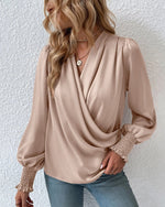 Macie - Elegante effen blouse
