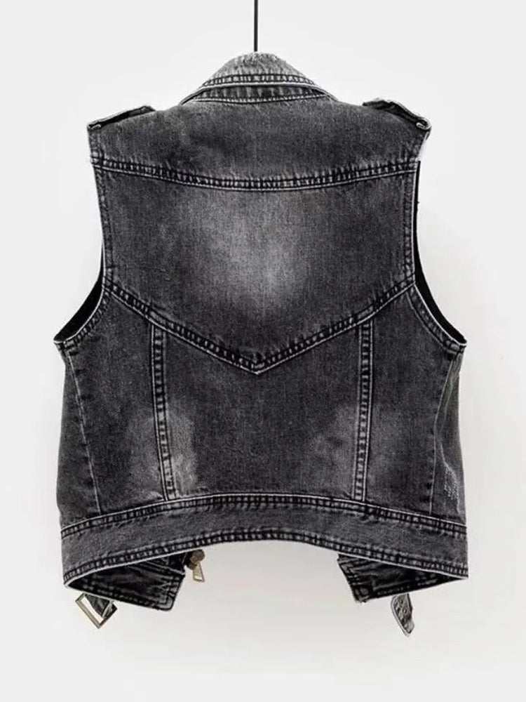 Dharla - Denim gilet voor dames