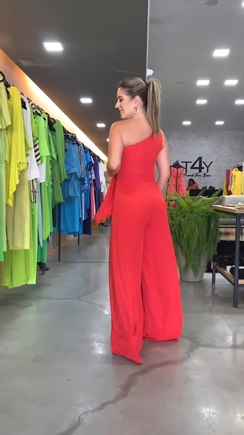 Johanna - Modischer Ein-Schulter-Jumpsuit